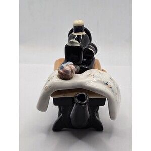 Vintage Porcelain/Ceramic Teapot with Quilt